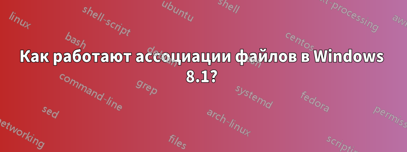 Как работают ассоциации файлов в Windows 8.1?