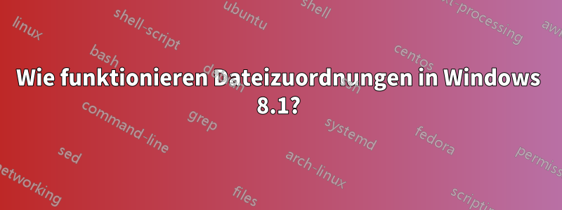 Wie funktionieren Dateizuordnungen in Windows 8.1?