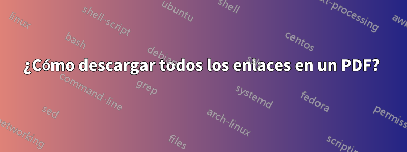 ¿Cómo descargar todos los enlaces en un PDF?