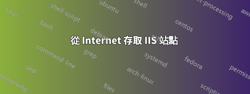 從 Internet 存取 IIS 站點