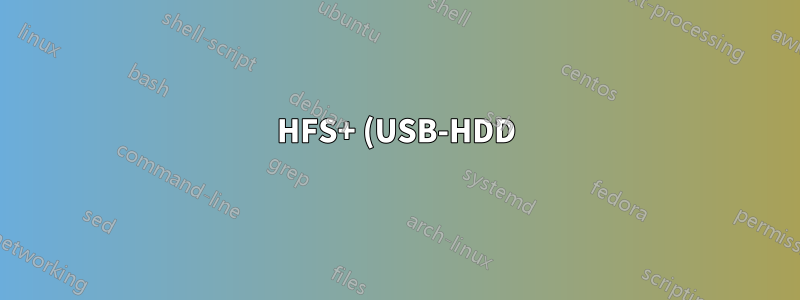 HFS+ (USB-HDD) über NFS freigeben