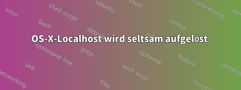 OS-X-Localhost wird seltsam aufgelöst