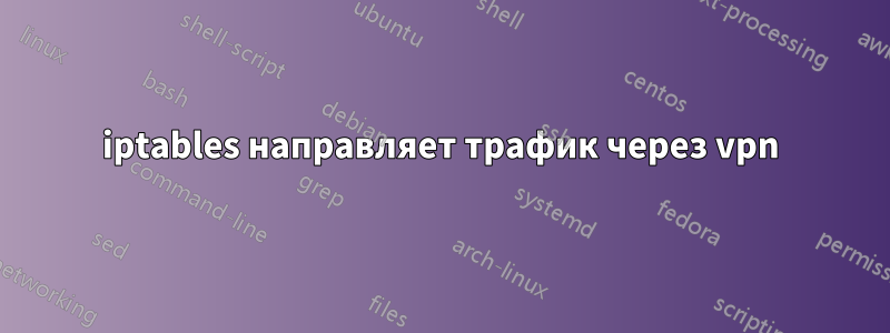 iptables направляет трафик через vpn