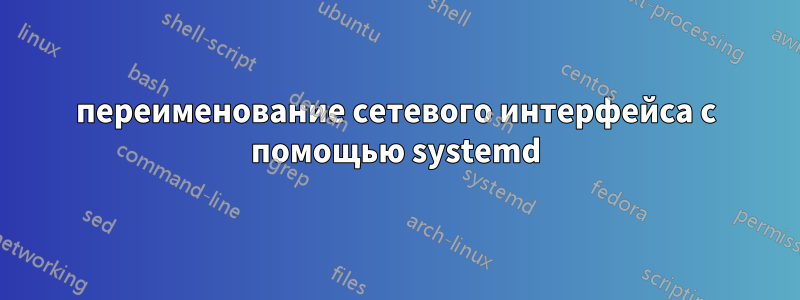 переименование сетевого интерфейса с помощью systemd