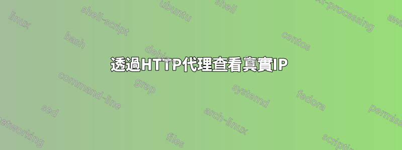 透過HTTP代理查看真實IP