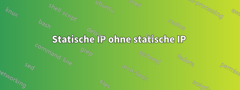 Statische IP ohne statische IP