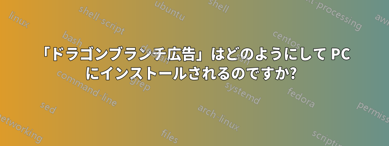 「ドラゴンブランチ広告」はどのようにして PC にインストールされるのですか? 