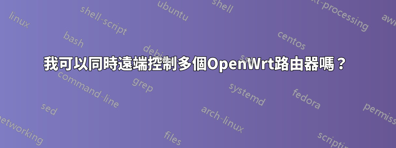 我可以同時遠端控制多個OpenWrt路由器嗎？