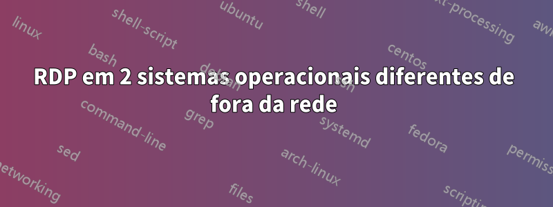 RDP em 2 sistemas operacionais diferentes de fora da rede