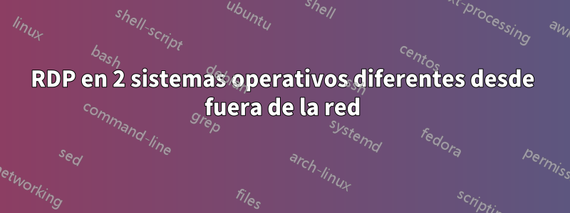 RDP en 2 sistemas operativos diferentes desde fuera de la red