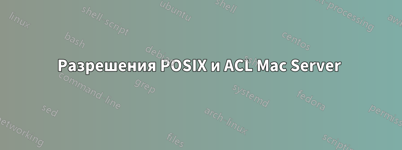 Разрешения POSIX и ACL Mac Server