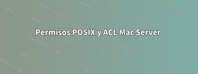 Permisos POSIX y ACL Mac Server