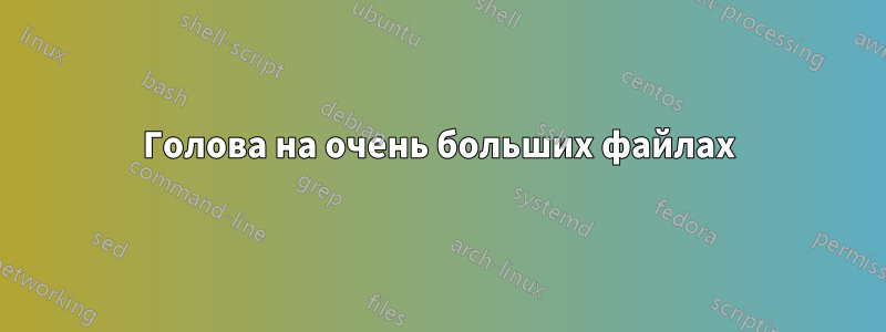 Голова на очень больших файлах