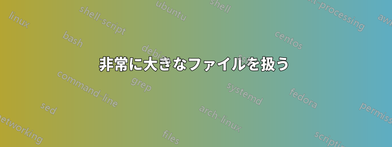 非常に大きなファイルを扱う