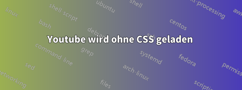 Youtube wird ohne CSS geladen