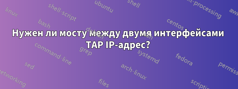 Нужен ли мосту между двумя интерфейсами TAP IP-адрес?