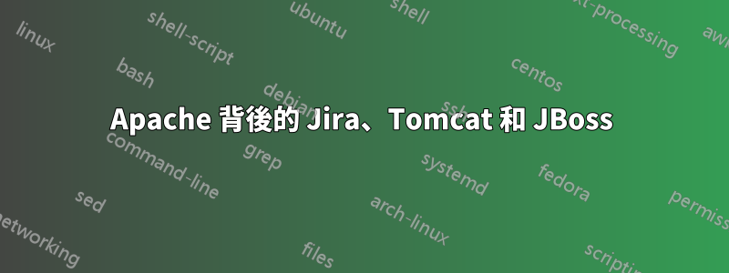 Apache 背後的 Jira、Tomcat 和 JBoss