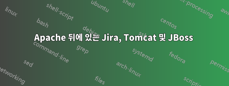 Apache 뒤에 있는 Jira, Tomcat 및 JBoss