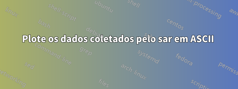 Plote os dados coletados pelo sar em ASCII