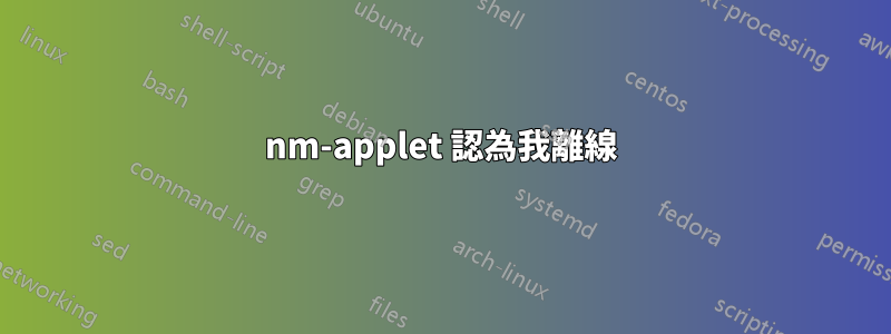 nm-applet 認為我離線