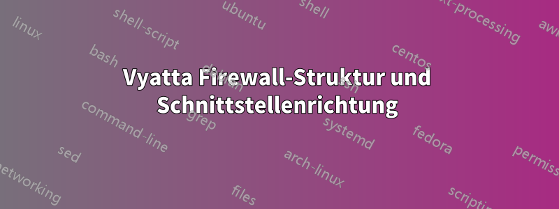 Vyatta Firewall-Struktur und Schnittstellenrichtung