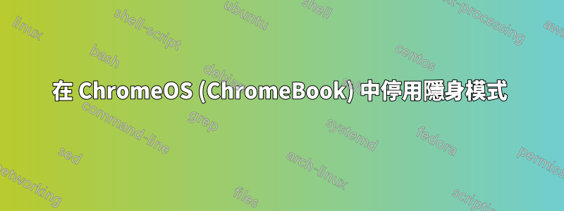 在 ChromeOS (ChromeBook) 中停用隱身模式