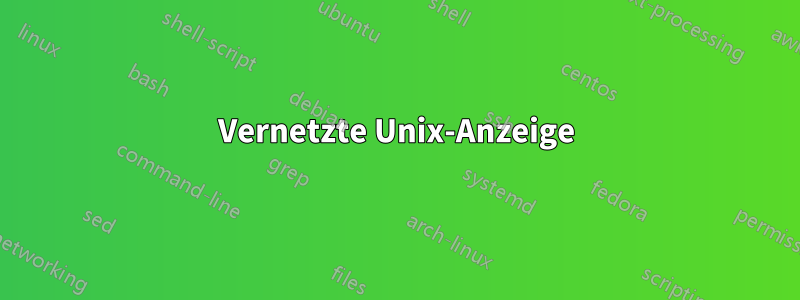 Vernetzte Unix-Anzeige