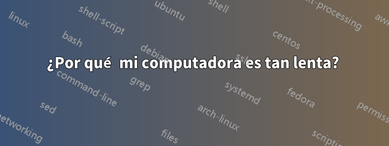 ¿Por qué mi computadora es tan lenta?