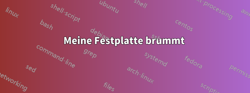 Meine Festplatte brummt