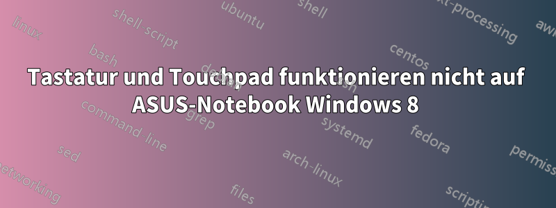 Tastatur und Touchpad funktionieren nicht auf ASUS-Notebook Windows 8