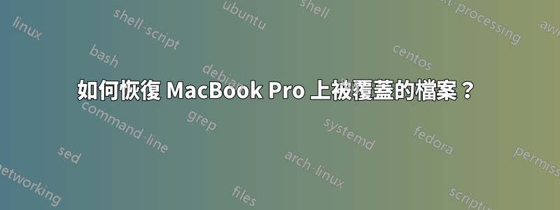 如何恢復 MacBook Pro 上被覆蓋的檔案？