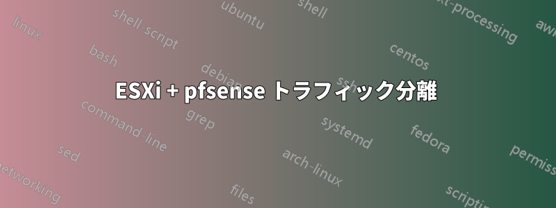 ESXi + pfsense トラフィック分離