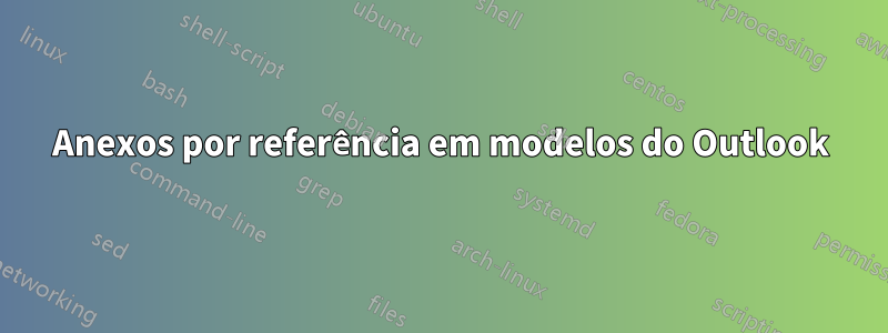 Anexos por referência em modelos do Outlook