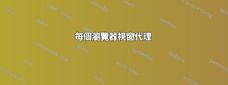 每個瀏覽器視窗代理