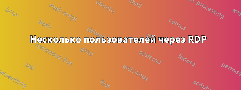 Несколько пользователей через RDP 