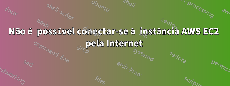 Não é possível conectar-se à instância AWS EC2 pela Internet