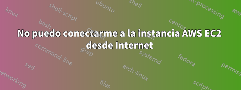 No puedo conectarme a la instancia AWS EC2 desde Internet