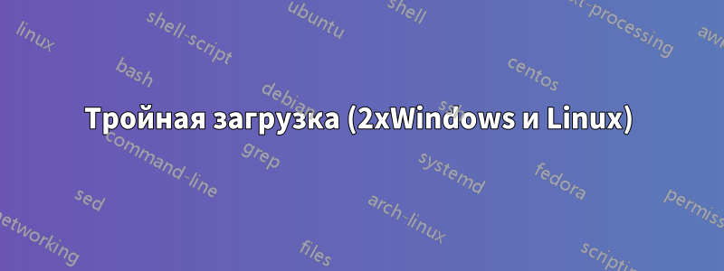 Тройная загрузка (2xWindows и Linux)