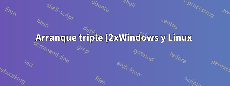 Arranque triple (2xWindows y Linux)