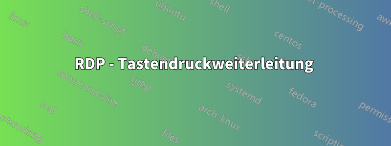 RDP - Tastendruckweiterleitung