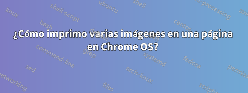 ¿Cómo imprimo varias imágenes en una página en Chrome OS?