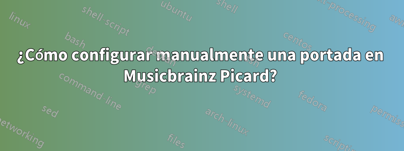 ¿Cómo configurar manualmente una portada en Musicbrainz Picard?