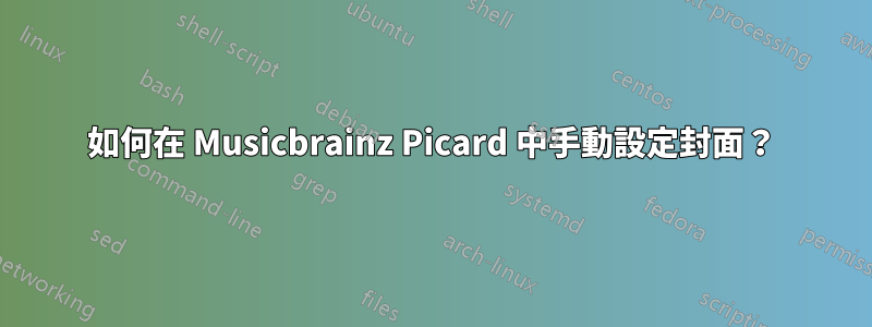 如何在 Musicbrainz Picard 中手動設定封面？