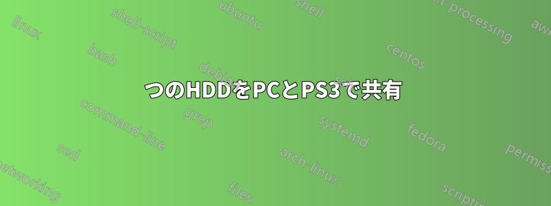 1つのHDDをPCとPS3で共有