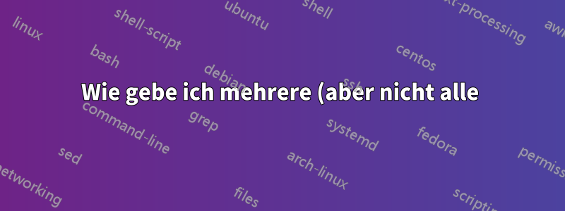 Wie gebe ich mehrere (aber nicht alle) Laufwerke für die Suche in einem OSX-Smart-Ordner an?