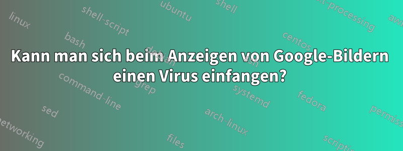 Kann man sich beim Anzeigen von Google-Bildern einen Virus einfangen?