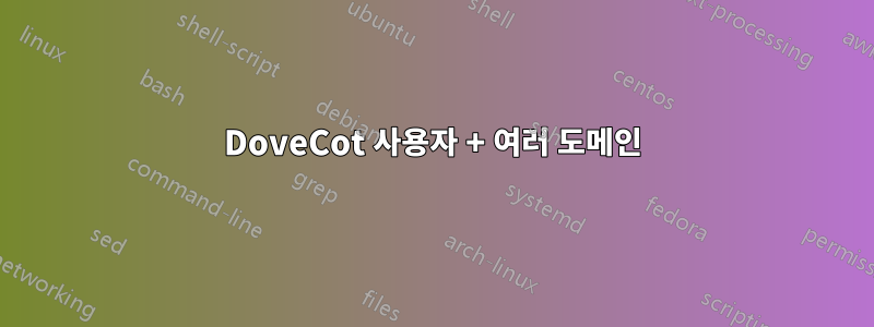 DoveCot 사용자 + 여러 도메인