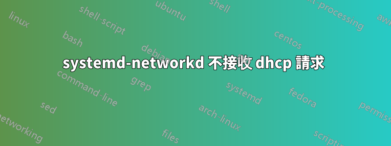 systemd-networkd 不接收 dhcp 請求