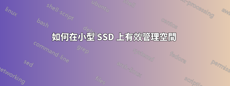 如何在小型 SSD 上有效管理空間