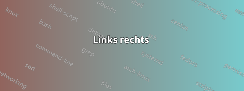 Links rechts